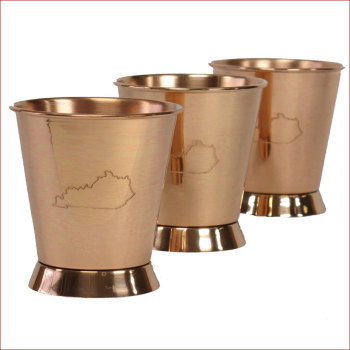 Copper Mint Julep cup with Ky Logo